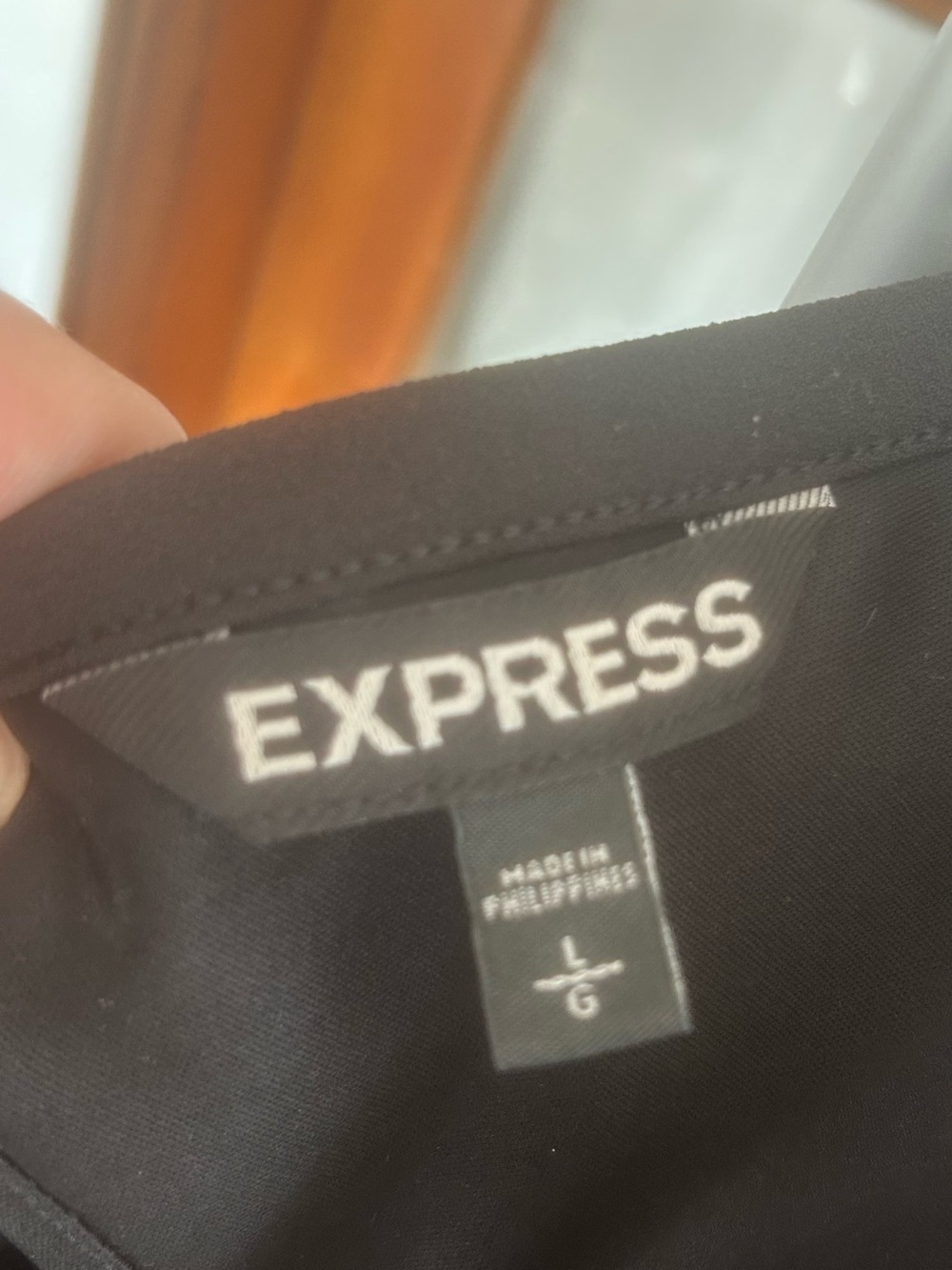 Express Women’s Black V Neck Mini Dress Size  Large - Picture 3 of 4